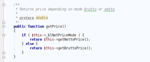 getPrice() method