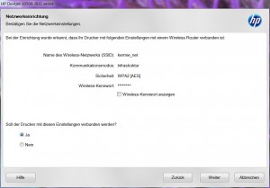 Windows installer asks for WiFi configuration